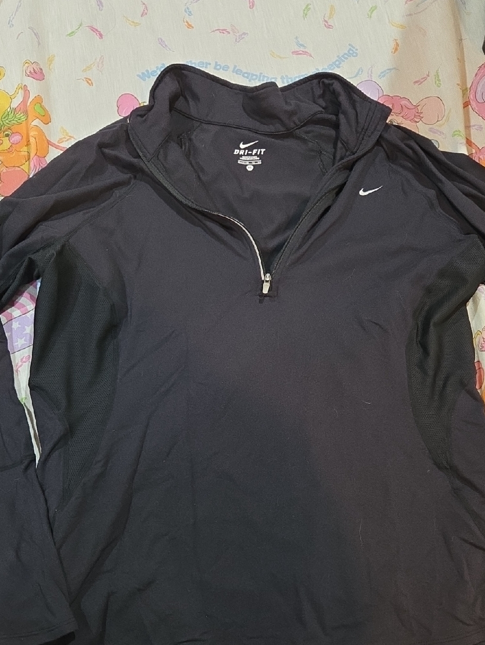 Nike Black Dri-FIT Quarter Zip Pullover Xl